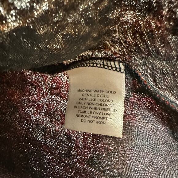 Y2K White Stag Large Retro Tank Top Red Moody Vampire Paisley Whimsygoth Animal - Picture 5 of 7